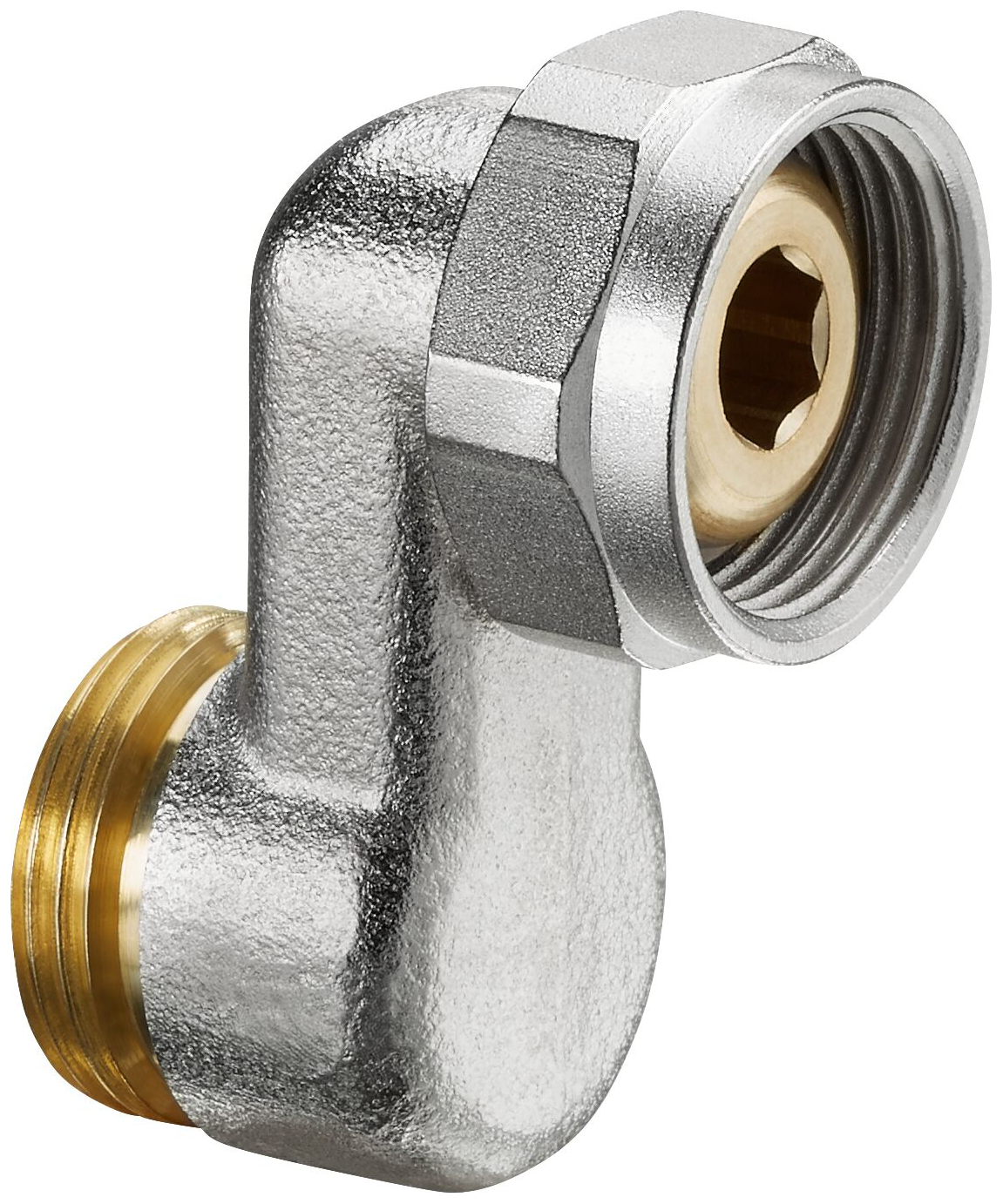 Oventrop S-Anschlussverschraubung G 3/4'' AG x G 3/4'' ÜM Messing vernickelt 1019205 - Bild 1