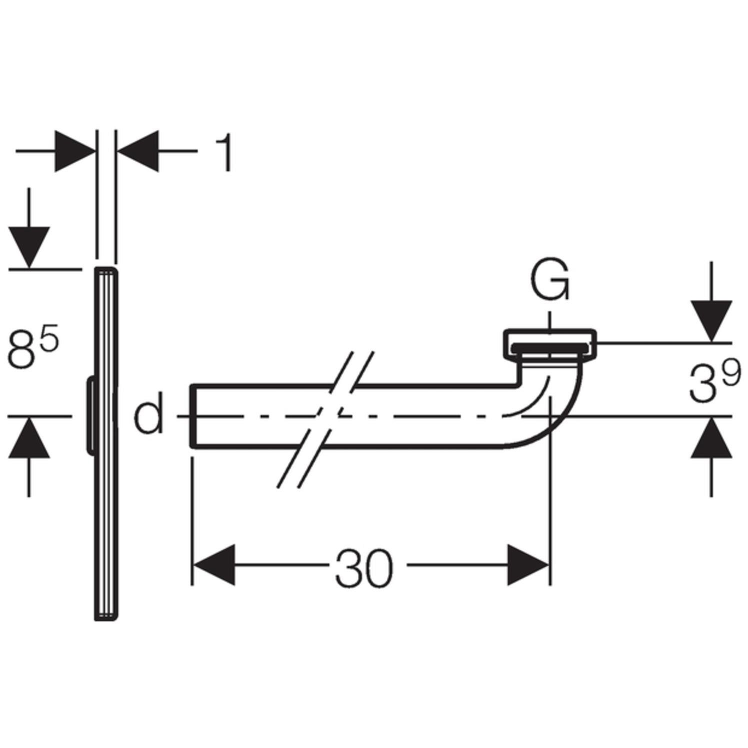Geberit Fertigbauset für WT-Element mit UP-Geruchverschluss weiss-alpin 115.416.11.1 - Bild 3