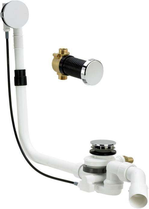 Viega Multiplex Trio F Ab- und Überlauf Bowdenzug 725 mm MT5 verchromt 6145.5 - Bild 1