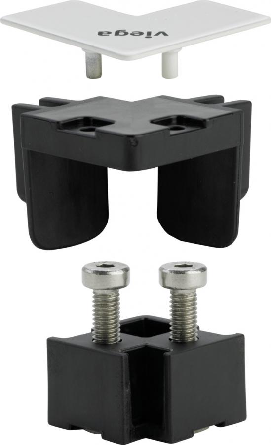 Viega Fertigbauset Advantix 4965.51 in Edelstahl schwarz 711771 - Bild 1