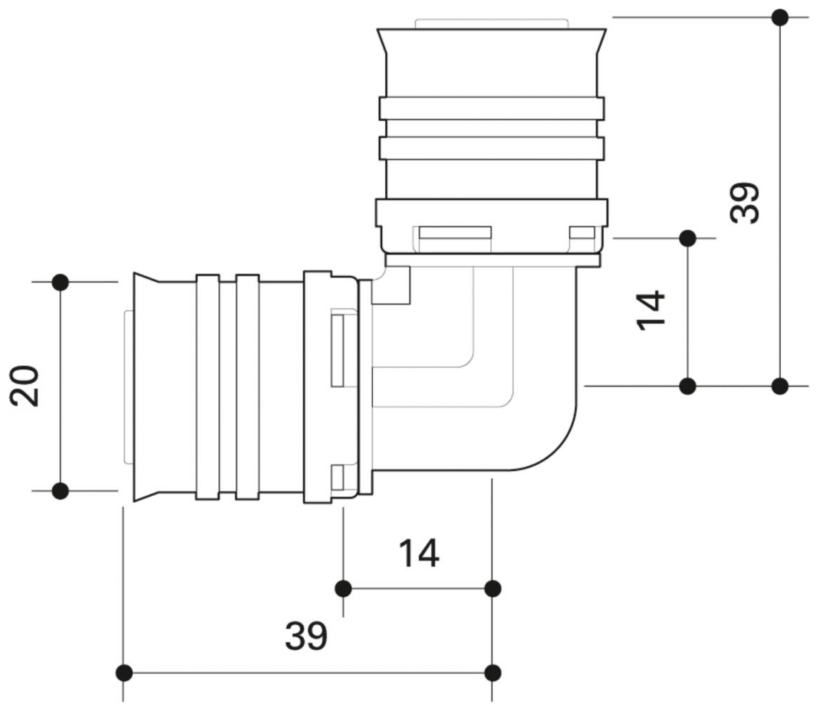 CONEL Connect MV2 Winkel 90 Grad 20 mm CCMVW20N - Bild 2