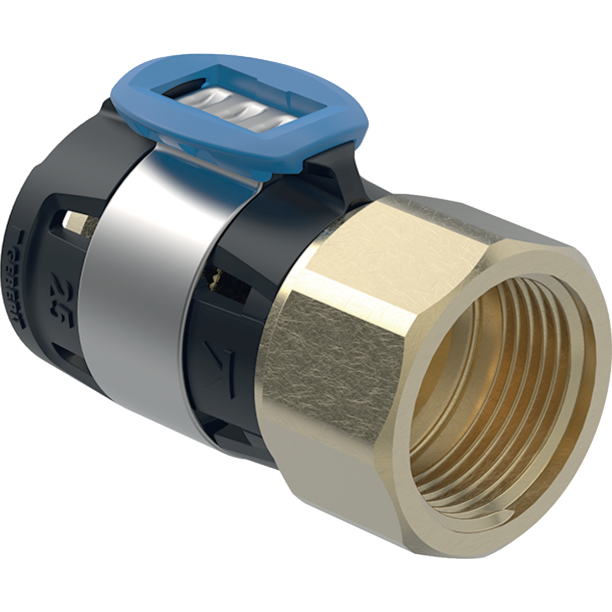 Geberit FlowFit Übergang mit Innengewinde d=32mm (Rp 1) Siliziumbronze 620.403.00.1 - Bild 1