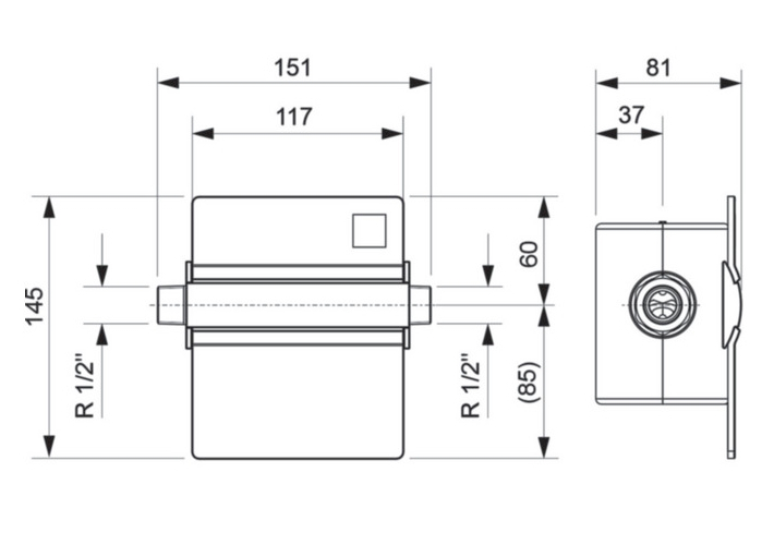 Anschlussblock DN 20 Schnittstelle für Steuereinheit Nr. 3210.20.882 - Bild 2