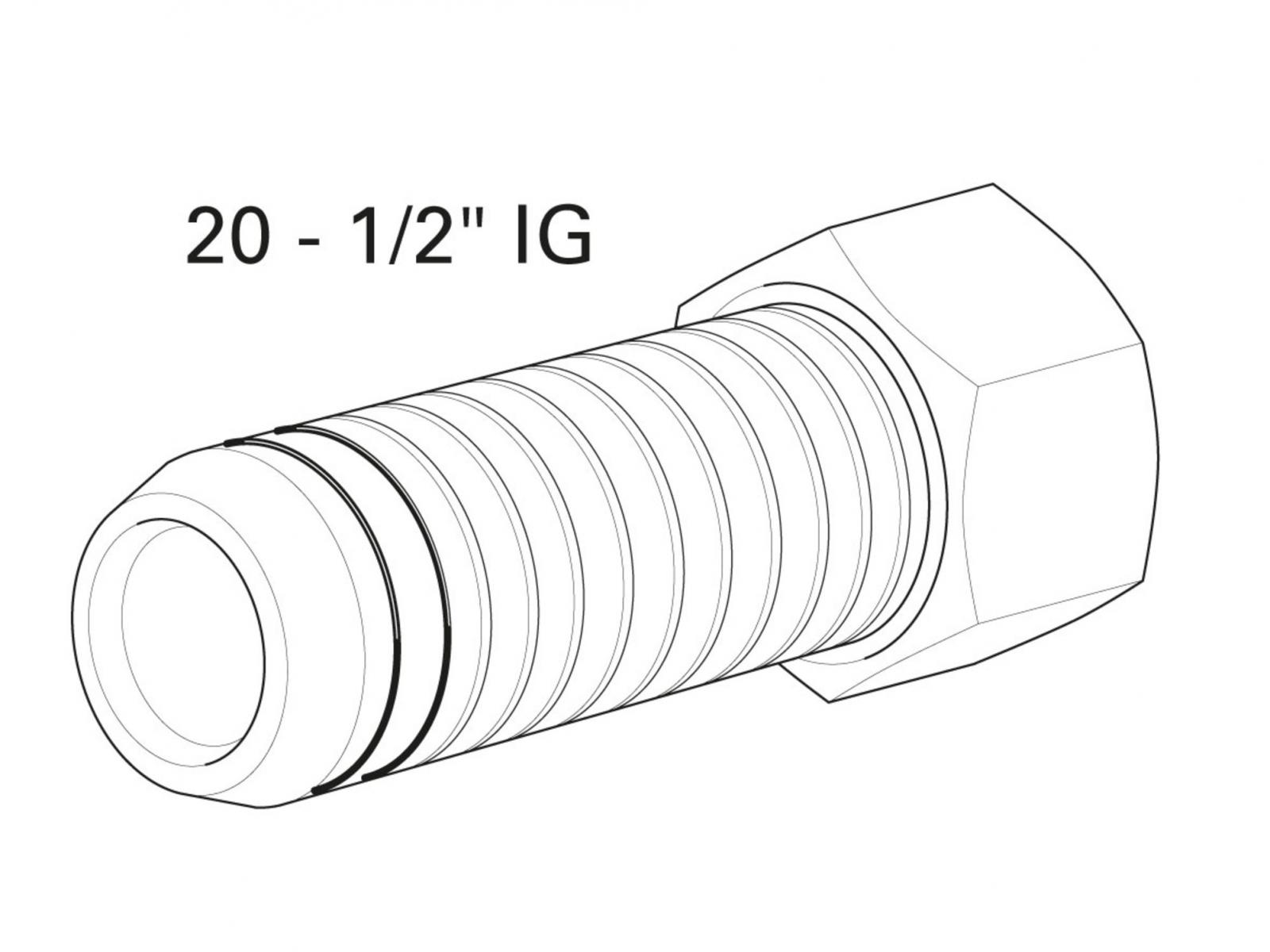 Fränkische Abdrückstopfen alpex 20 - 1/2'' IG innenschneidend 79120001 - Bild 2