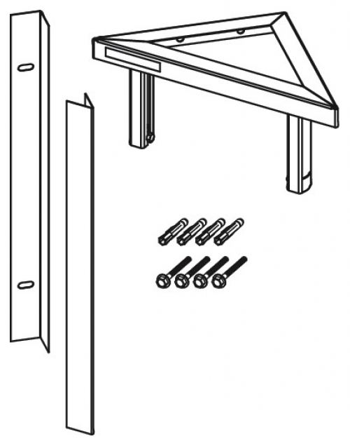 TECEprofil Modulbefestigung 320 für Wand-Eckmontage 9380015 - Bild 3