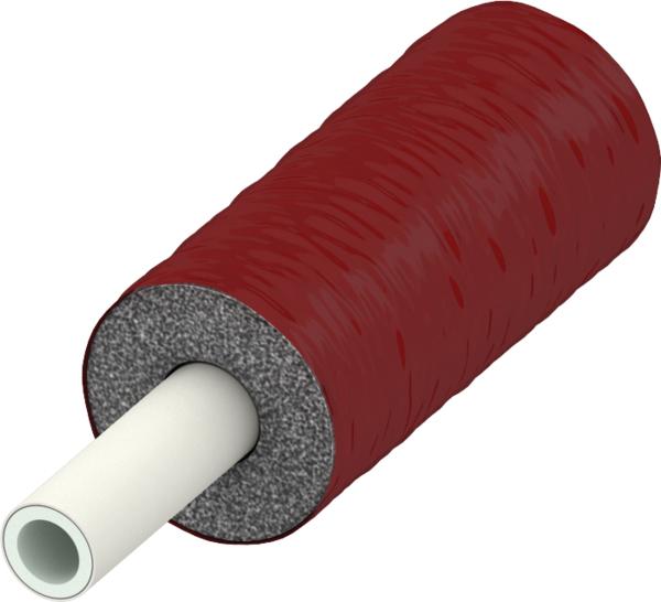 TECEflex Verbundrohr PE-Xc/Al/PE-RT Dim. 16 (17x2,7 mm) vorgedämmt RS 13 mm rot 731916 (je Meter) - Bild 1