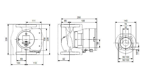Grundfos MAGNA3 32-80F Hocheffizienz-Umwälzpumpe DN 32 BL 220 mm 98333875 - Bild 2