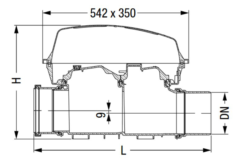 Kessel Modulset Reinigungsrohr Controlfix ohne Zu-/Auslaufstutzen, freiliegend 80000 - Bild 2