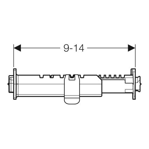 Geberit GIS Verbindungsstück verzinkt 461.003.00.1 - Bild 2