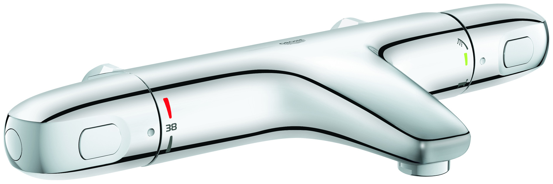 GROHE Thermostat Wannenbatterie Grohtherm 1000 ohne Anschlüsse chrom 34823003 - Bild 1