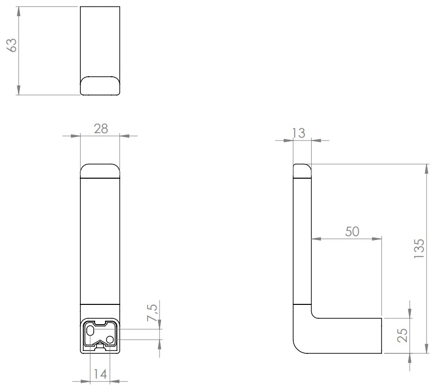 VIGOUR Reservepapierhalter derby V3 schwarzmatt