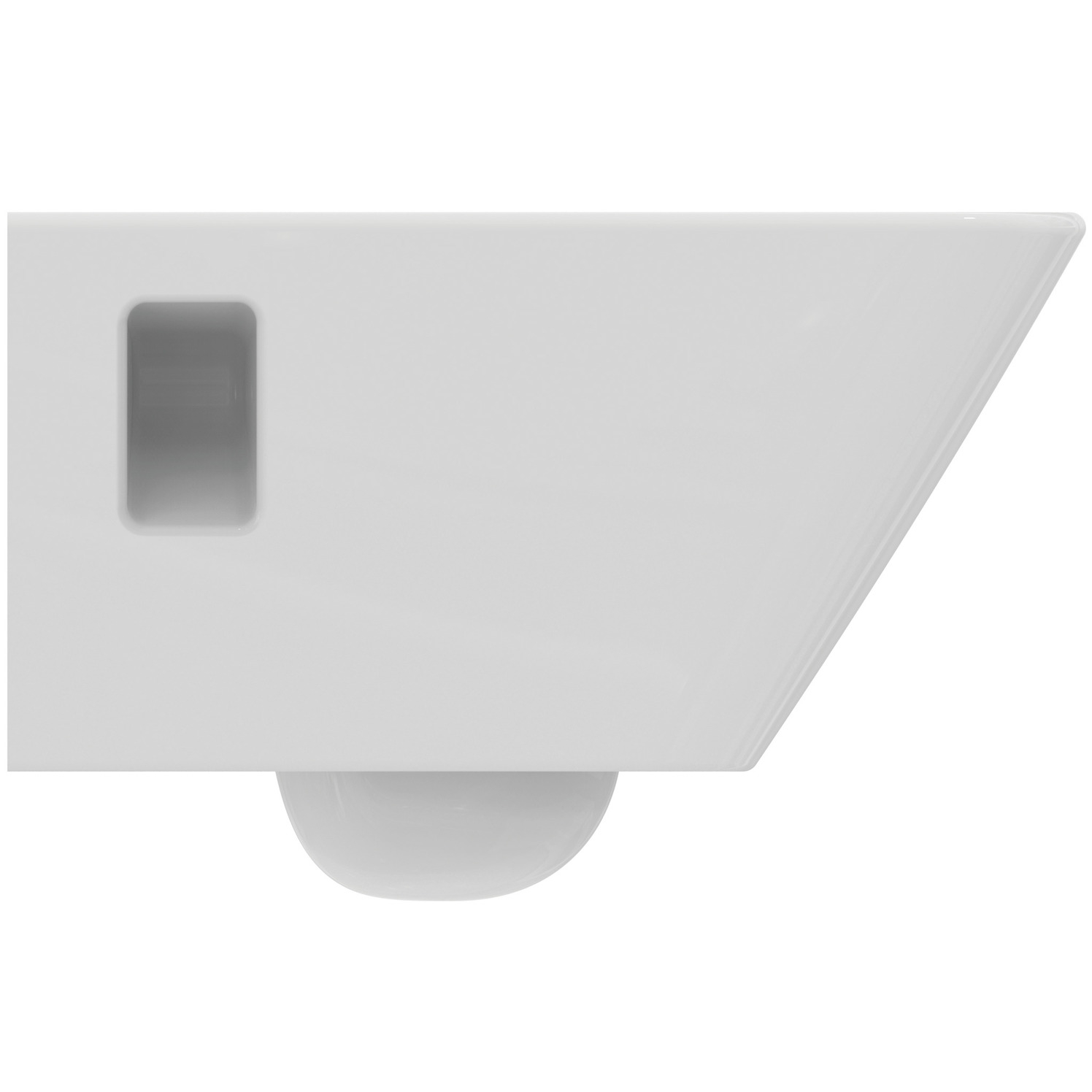 VIGOUR Wand-Tiefspül-WC derby V3 edge PflegetectPlus weiss, spülrandlos, offene Befestigung