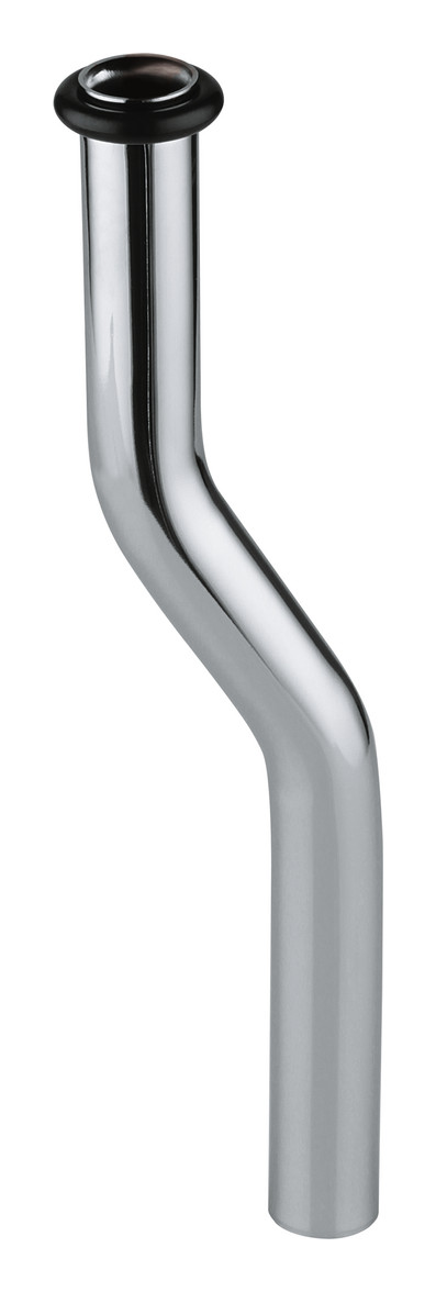 GROHE Urinal-Spülrohr 37038 Durchm.18mm 200mm aus Messing Kröpfung 30mm verchromt 37038000 - Bild 1