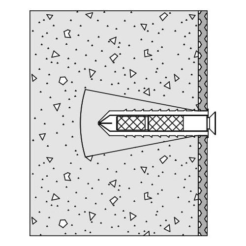 HEWI Befestigungsart BM 11.3, für Stützgriffe/Sitz 802 an Wände aus Porenbeton (> P2) - Bild 1