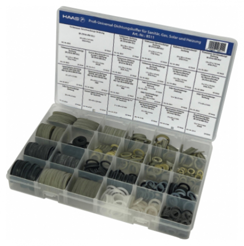 Profi-Universal-Dichtungskoffer 8511 für Sanitär Gas, Solar und Heizung (675 Stück) - Bild 1