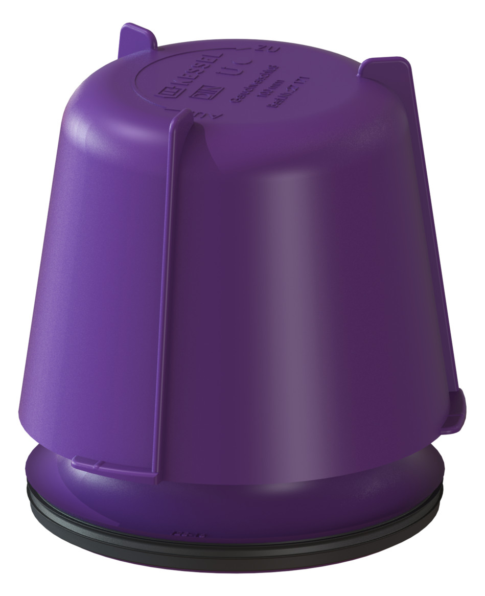 KESSEL Glockengeruchverschluss aus PP herausnehmbar Sperrwasserhöhe 100 mm 27171 - Bild 1