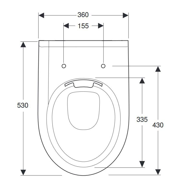 VIGOUR Wand-Tiefspül-WC clivia, spülrandlos, weiss PflegetectPLUS - Bild 2