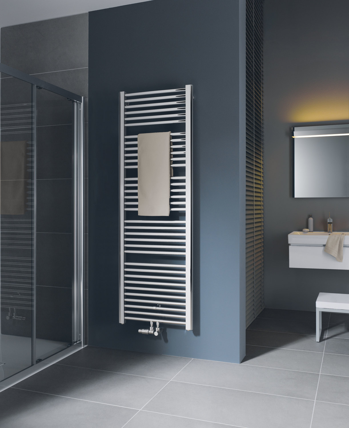 Kermi Badheizkörper Basic-50 gerade 1770 x 35 x 749 mm QN1216 weiß RAL 9016, E001M1800752XXK