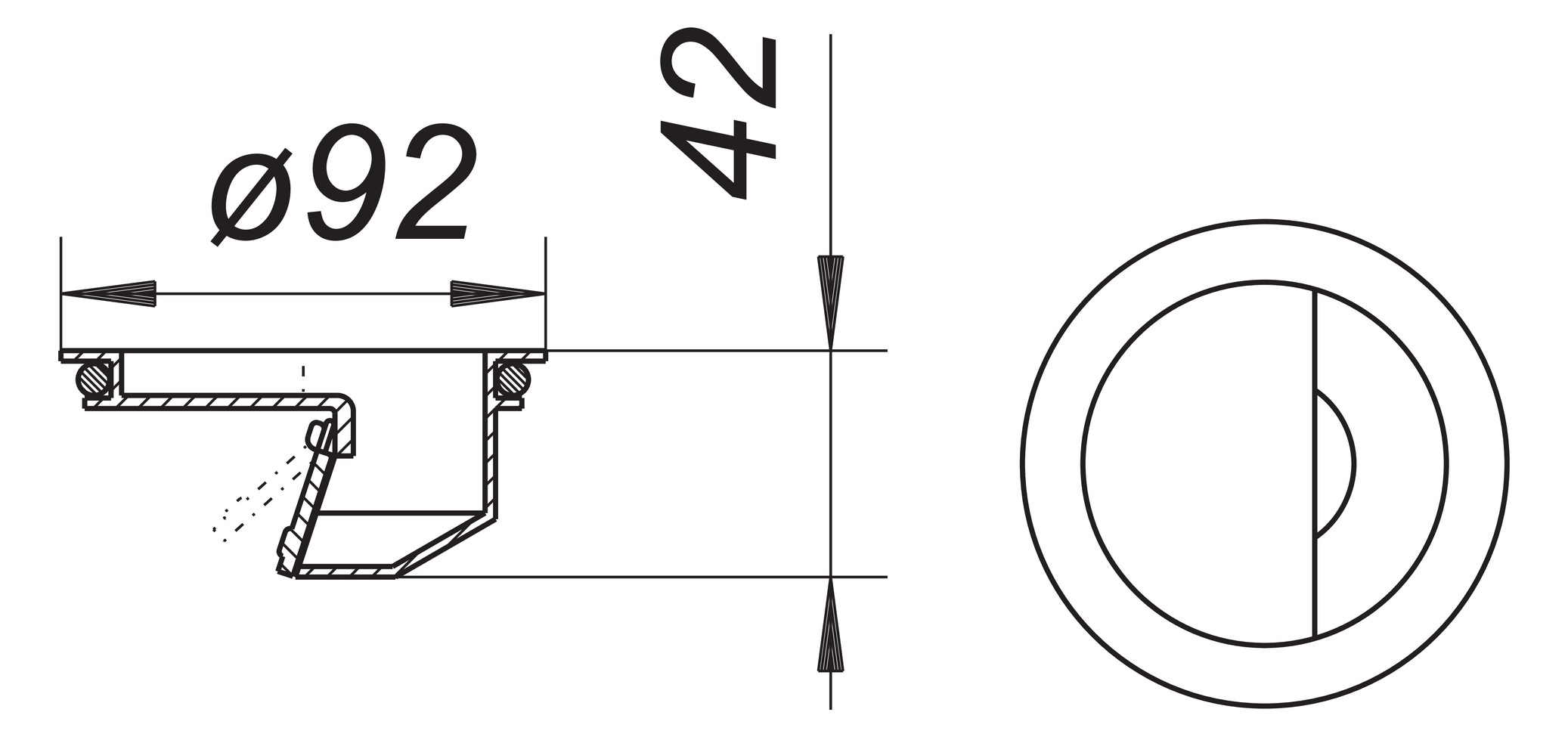 DALLMER S 10 Geruch- und Schaumsperre 495839, für Balkonabläufe - Bild 2