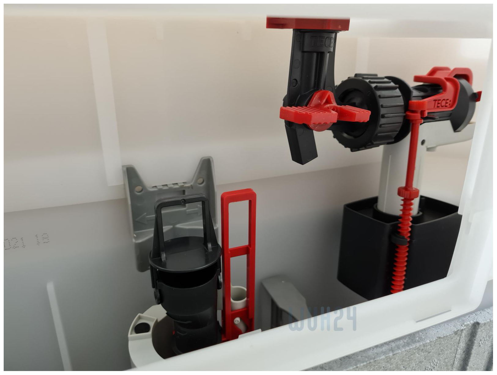 TECEbase Spülkasten Bauhöhe 1120mm mit Drückerplatte schwarz matt und Befestigungssatz 9400415 - Bild 4