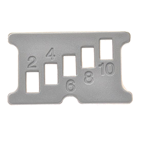 VIGOUR Kunststoffclip für Höhenverstell.Fliesenrahmen, für Duschrinne individual (Set 8 Clips) - Bild 1