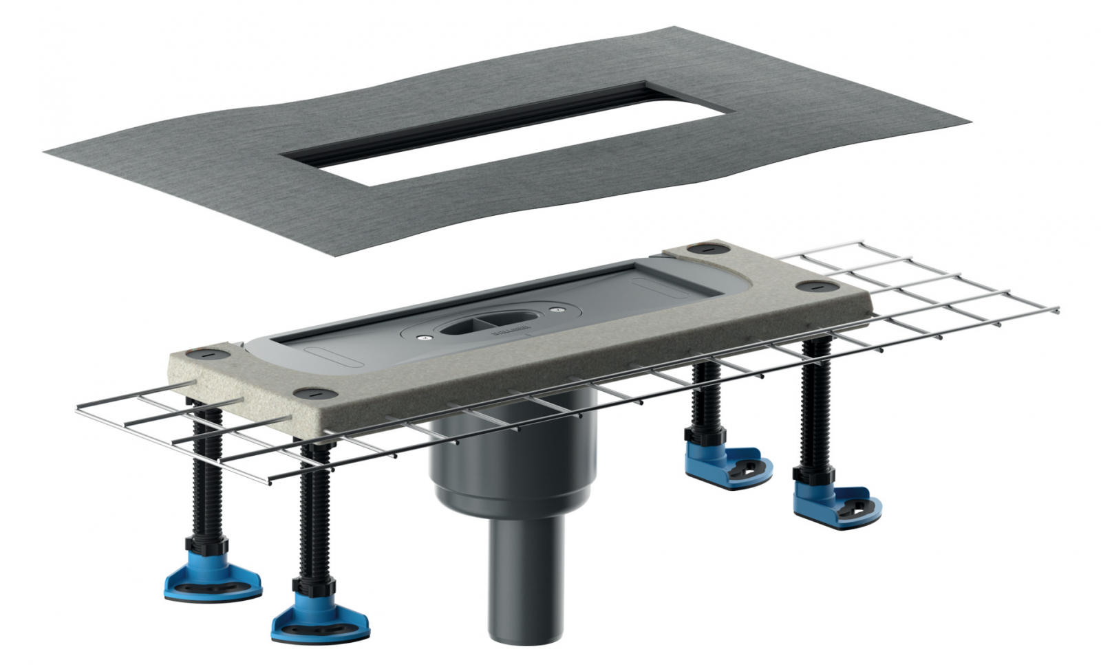 DALLMER Ablaufgehäuse CeraFlex DN 50 Ablaufstutzen senkrecht 537164 - Bild 1
