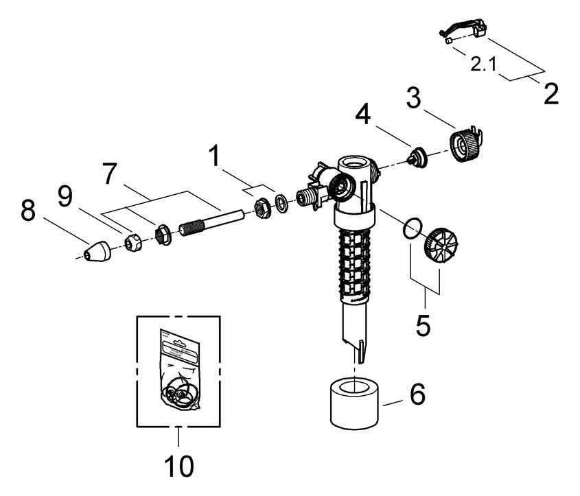 GROHE Füllventil DN10 37092000 - Bild 3