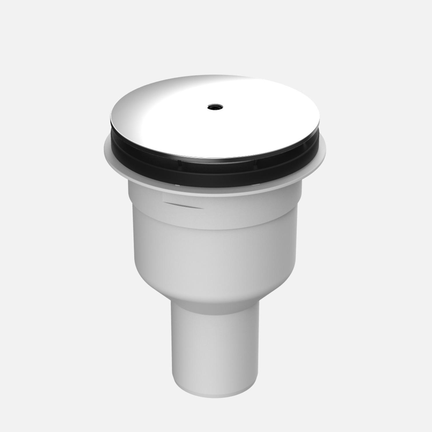 SANIT Duschablauf 823/90S DN50 Abgang senkrecht inklusive Farbset verchromt 34.046.00..0000 - Bild 1