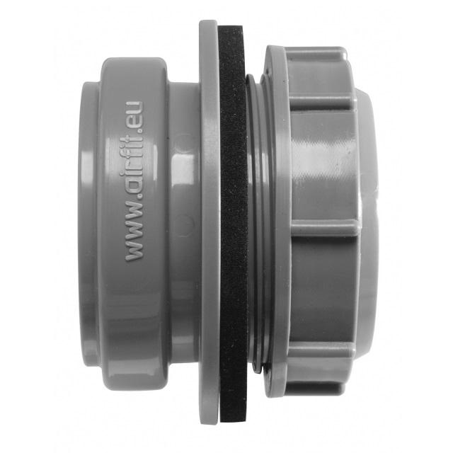 Airfit Anschraubmuffe grau DN 50, Anschluss ab DN 70, zum Einleiten von Abwässern 50000AM - Bild 1