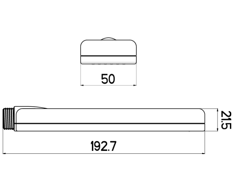 Nikles Handbrause Flat 1-strahlig verchromt