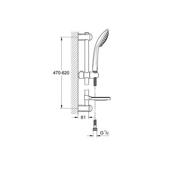 Grohe Euphoria Brausegarnitur Champagne chrom 27232001 - Bild 2