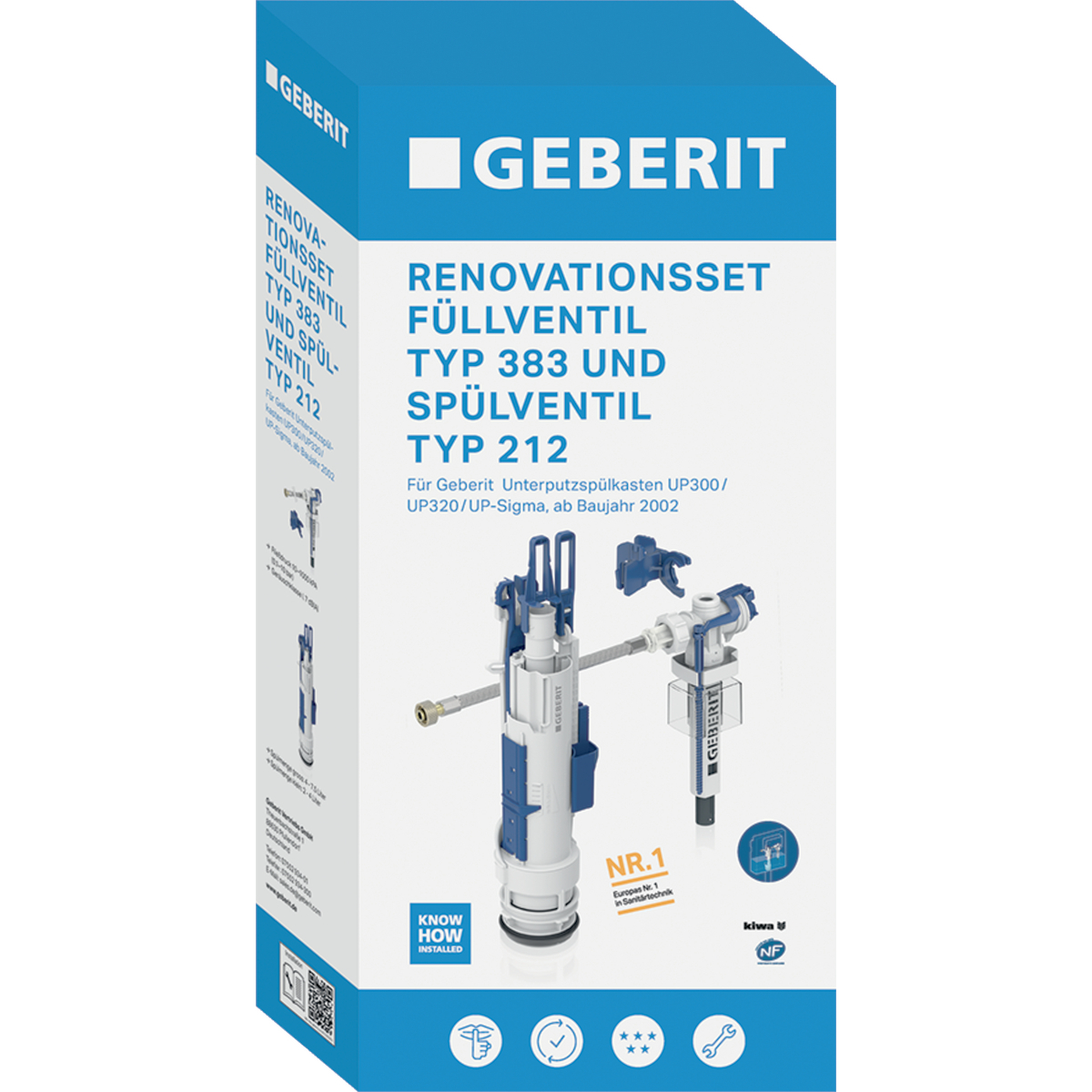 Geberit Innengarnitur Typ 212-383 für 300/320 Sigma Unterputz-Spülkasten 246.127.00.5