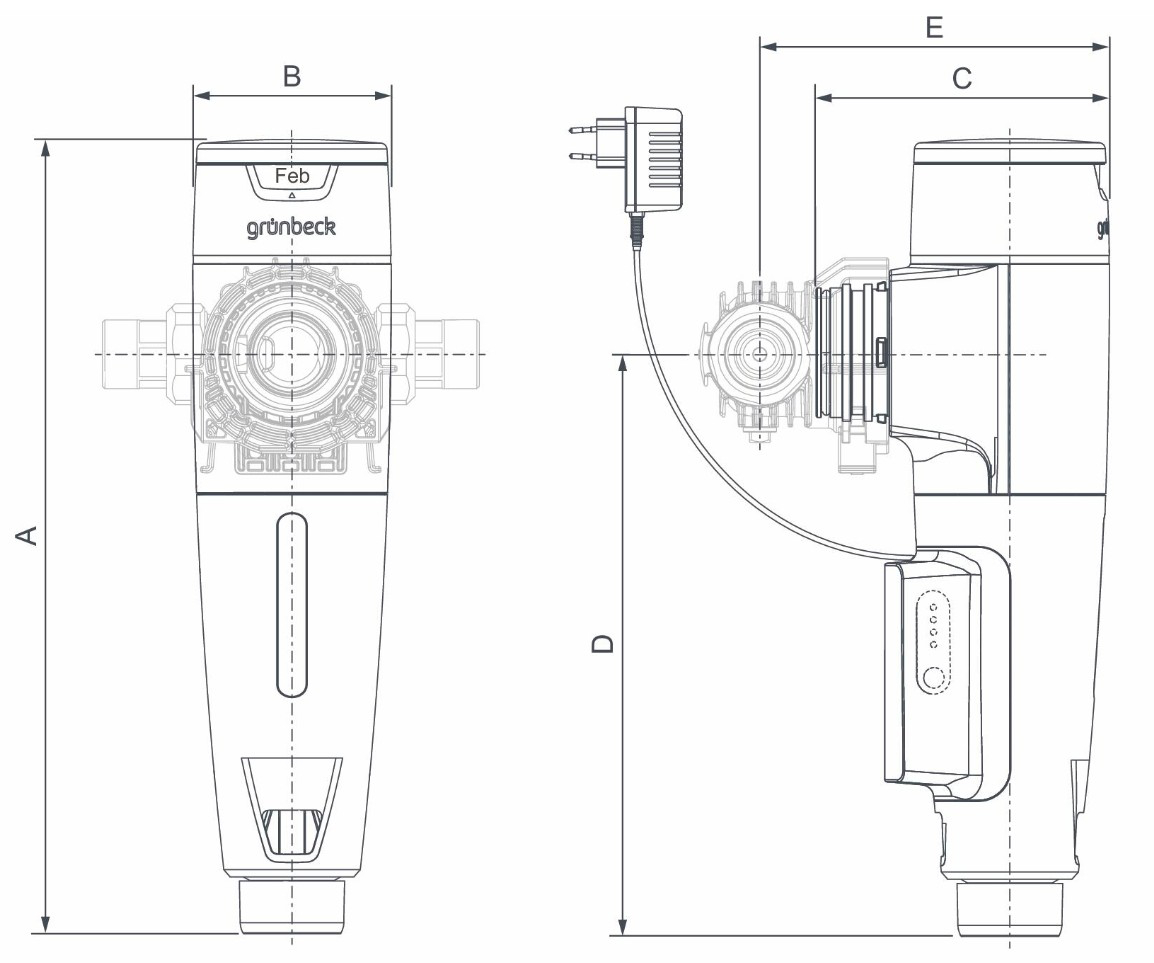 Grünbeck Automatikfilter pureliQ:AX 101000050000, für cliQlock Modulsystem - Bild 2