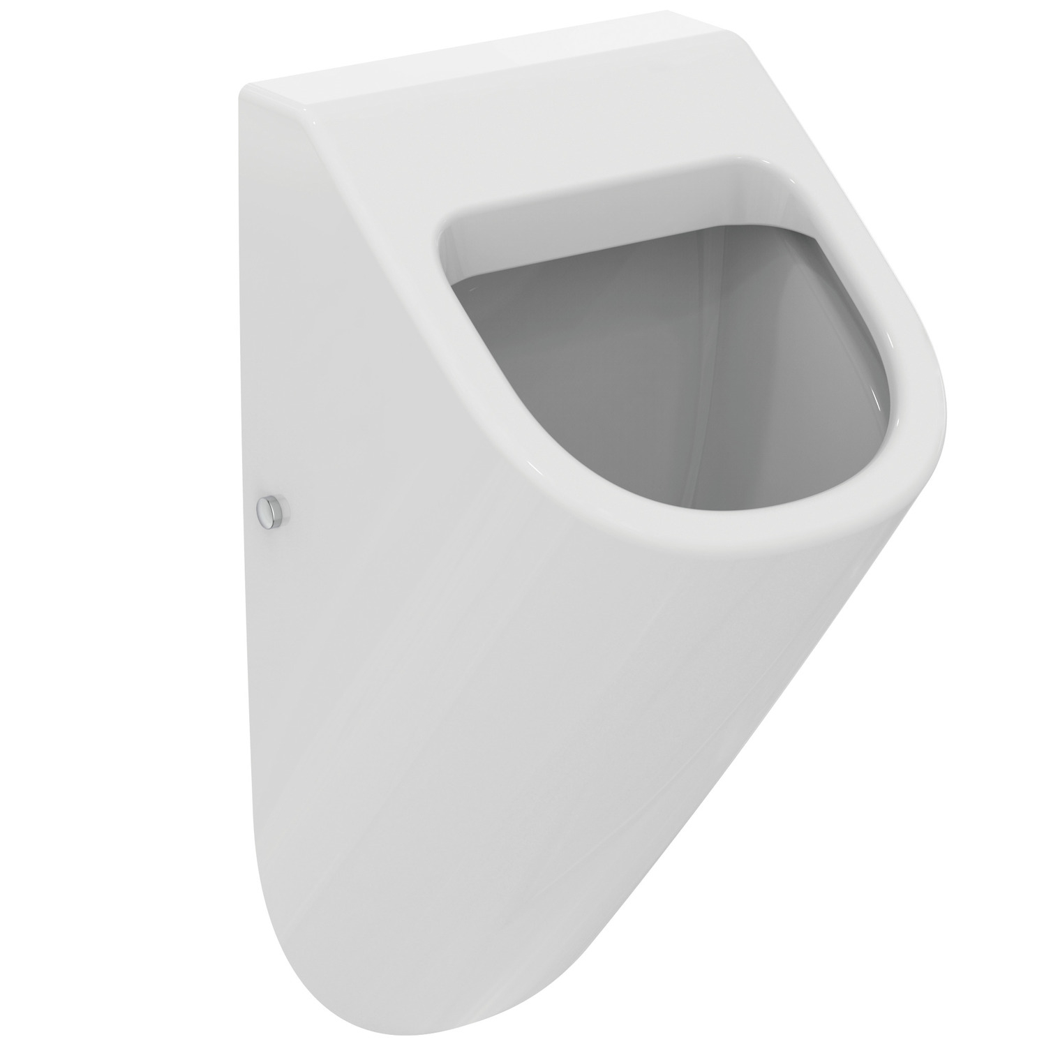VIGOUR Urinal derby V3 PflegetectPlus weiss spülrandlos, verdeckter Zulauf