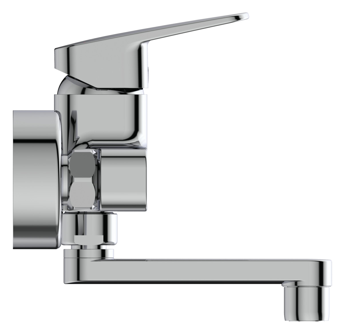 Ideal Standard Ceraplan Niederdruck Wand-Waschtischarmatur Chrom Ausladung 148-153mm BD241AA - Bild 2