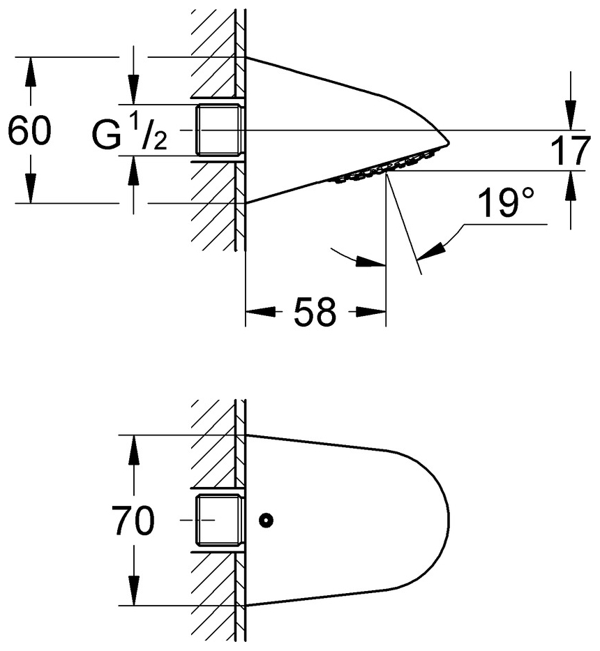 GROHE Relexa Sportkopfbrause geringe Aerosolbildung Antikalk-System 28002000 - Bild 2