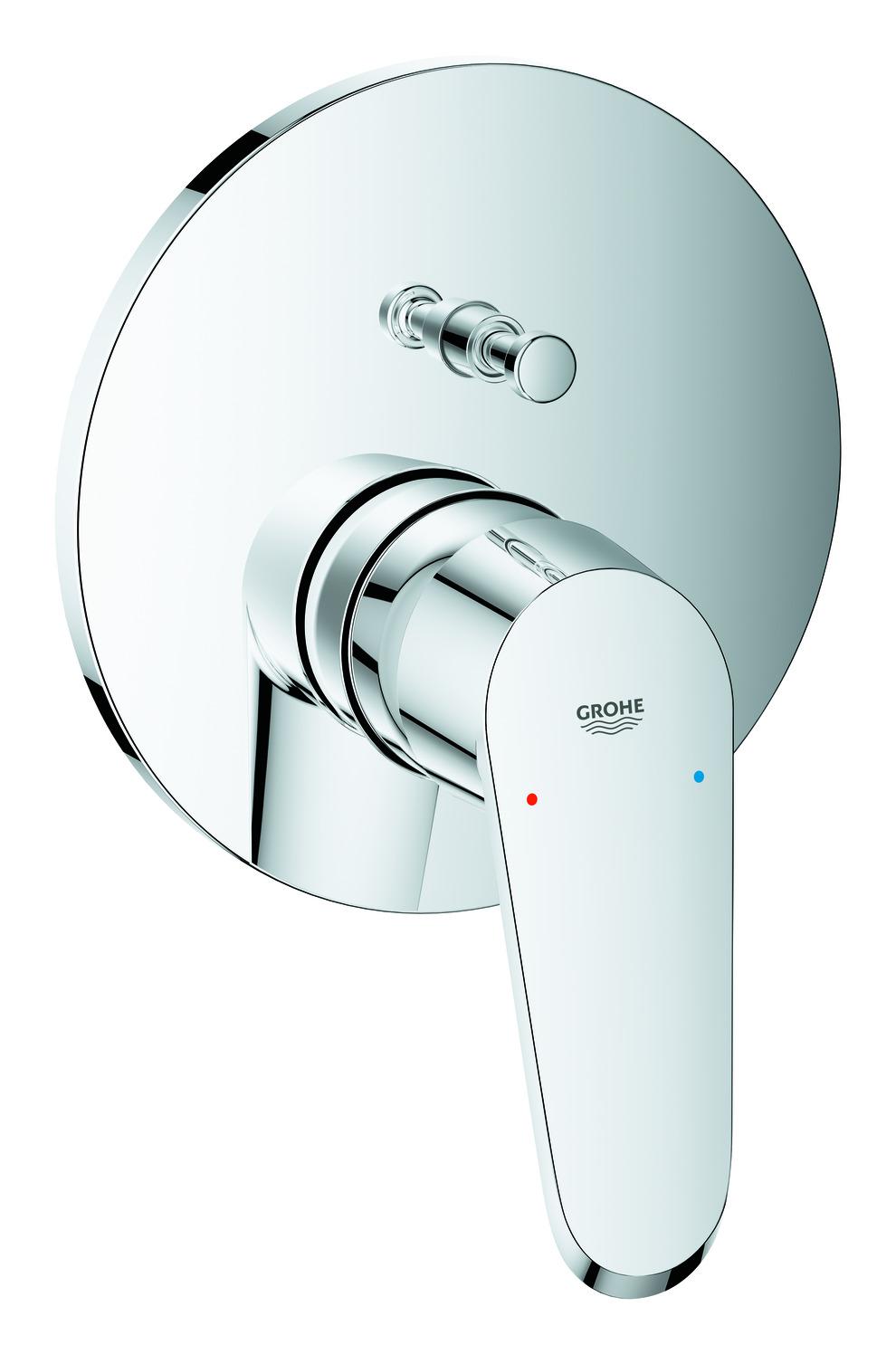 Grohe Wannenbatterie Eurodisc C Fertigmontageset verchromt 24056002 für Rapido SmartBox - Bild 1