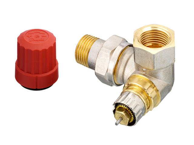 Danfoss Ventilgehäuse RA-N 15 R 1/2, WE links, matt vernickelt 013G0234 - Bild 1