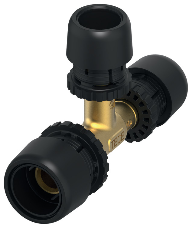 TECElogo-Ax T-Stück reduziert 20x25x20 mm Siliziumbronze 8803009 - Bild 1
