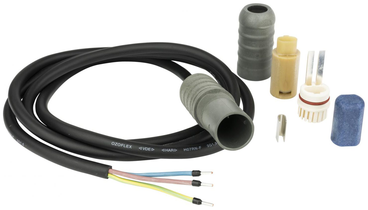 Danfoss Heizbandanschluss und Endabschluss-Set Connecto A-E mit 1,5m Zuleitung 088L0416 - Bild 1