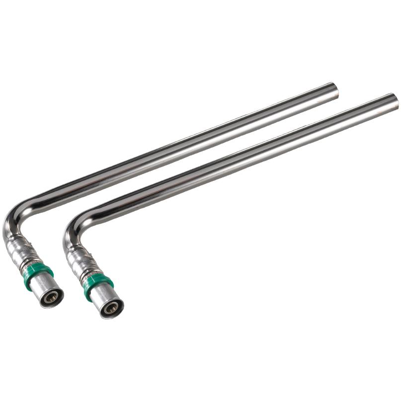 Empur HK-Anschlusswinkel 90 Grad 15x1,8 x 300 mm, vernickelt mit Pressanschluss 371503 - Bild 1