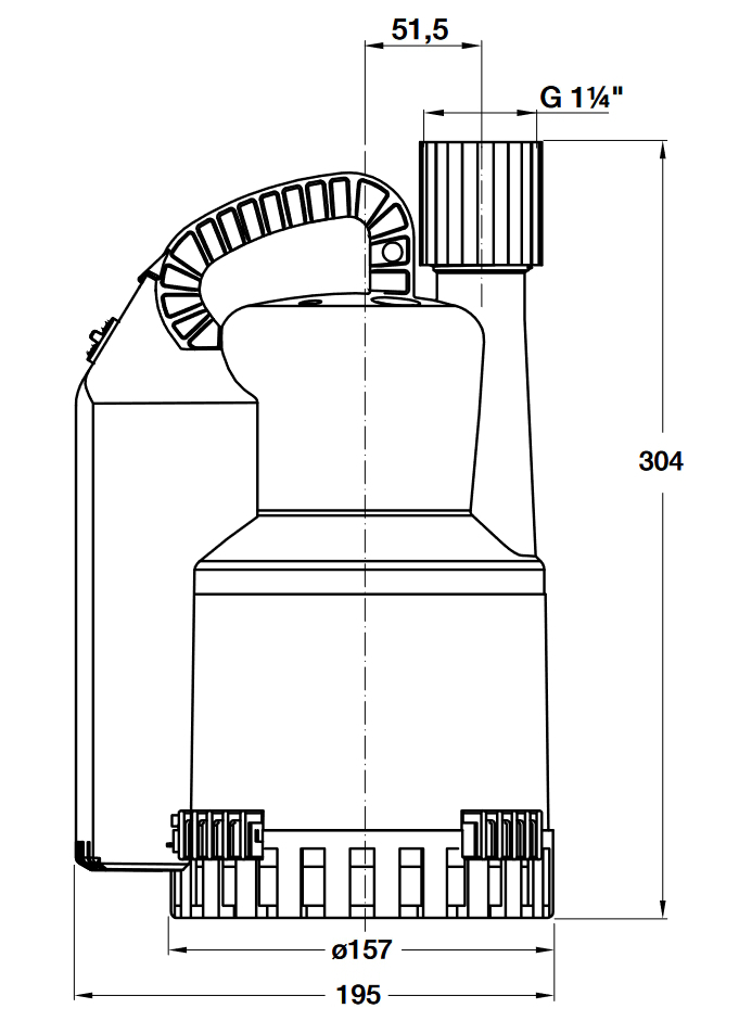 Schmutzwasserpumpe ABS Robusta 200 W-TS mit 10m Kabel mit integrierter Niveauschaltung - Bild 2