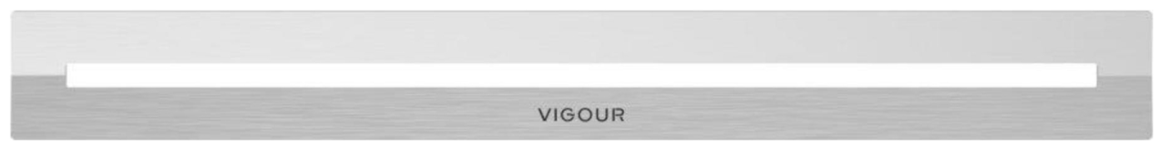 VIGOUR Designabdeckung V4 aus Edelstahl gebürstet
