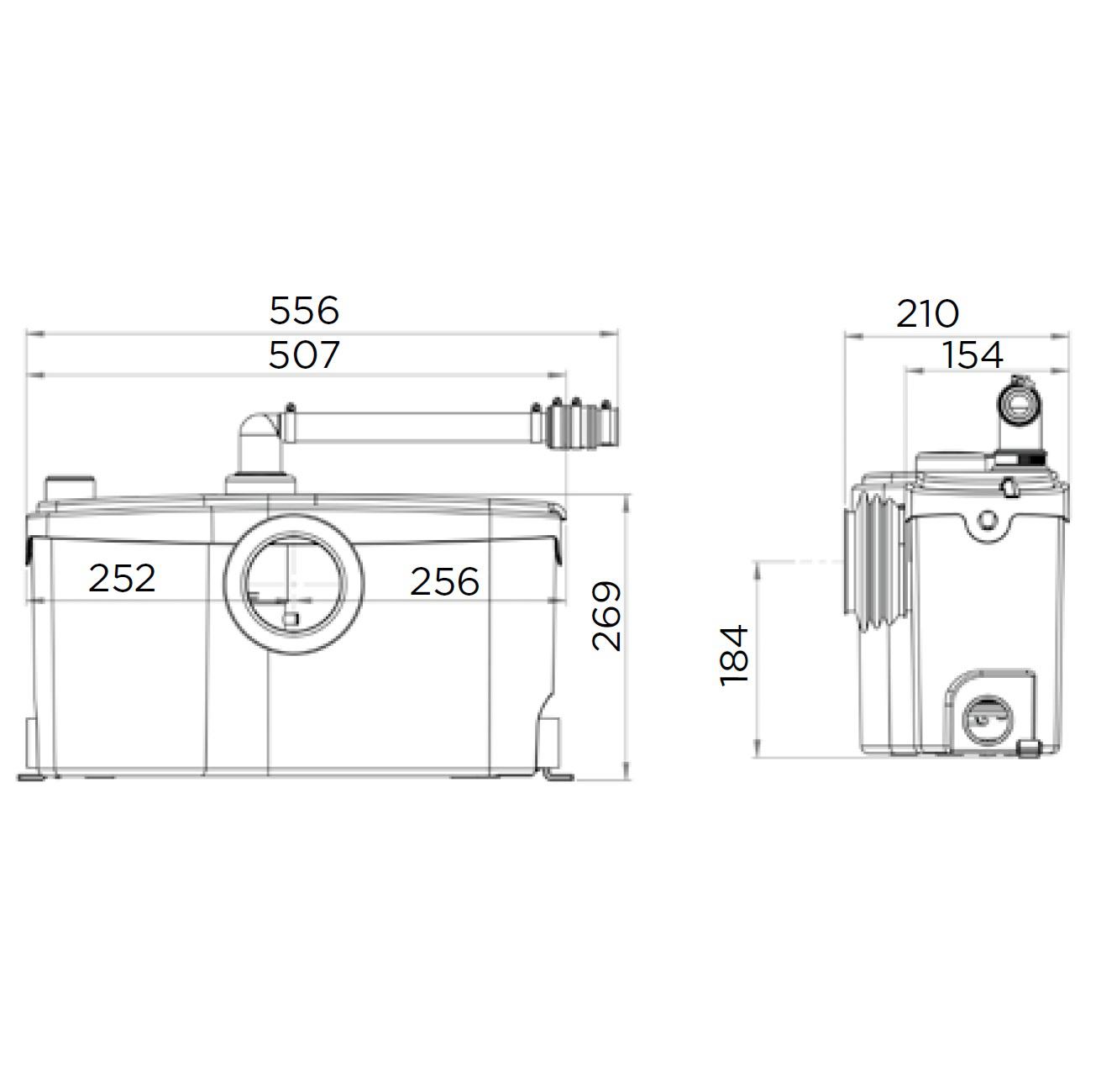 SFA SANIBEST Pro WC-Fördersystem Hebeanlage Abwasserhebeanlage 0043 - Bild 3
