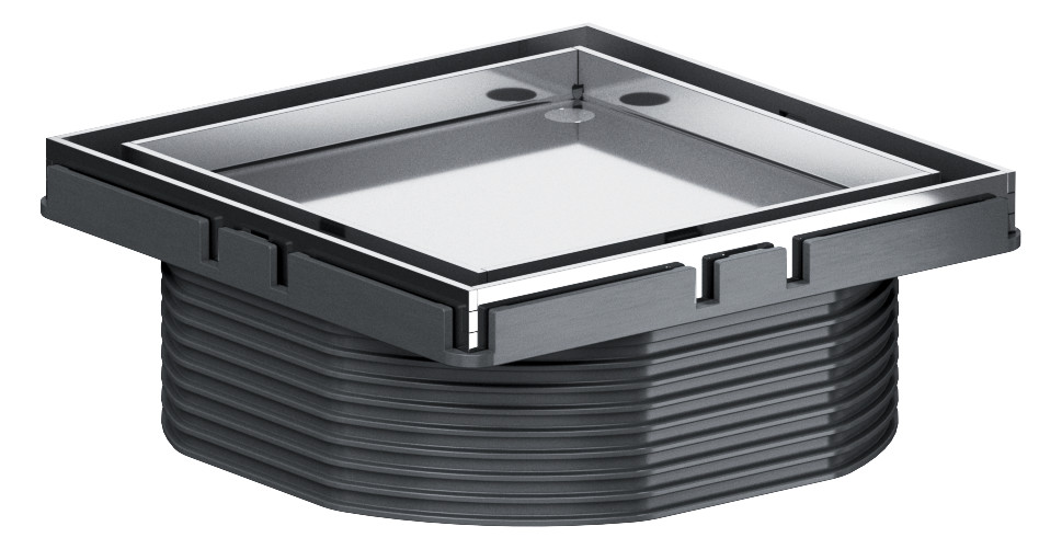 DALLMER Aufsatz DallDrain Individual, 100 x 100 mm 517272 - Bild 1