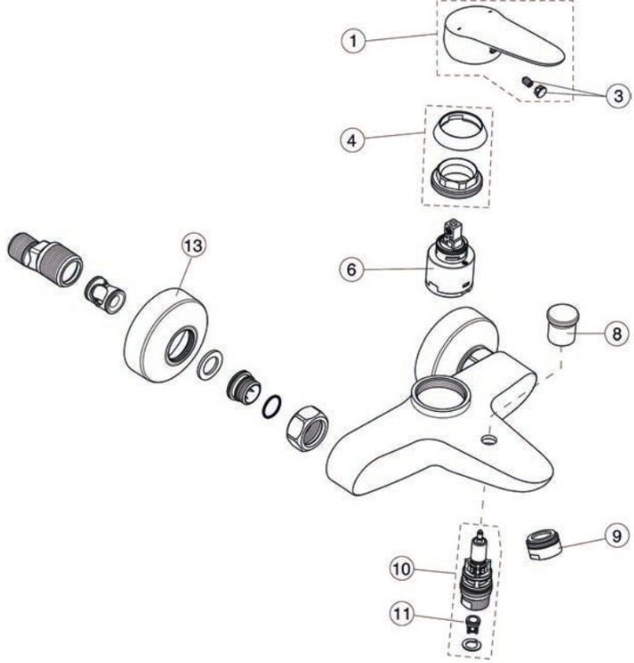 VIGOUR Ersatzteil Rosette zu S-Anschluss (2 Stück) für clivia AP-Batterie und AP-Thermostat