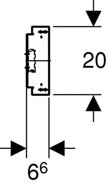 Geberit Duofix System-Traverse Bade-/Duschwanne 111.787.00.1