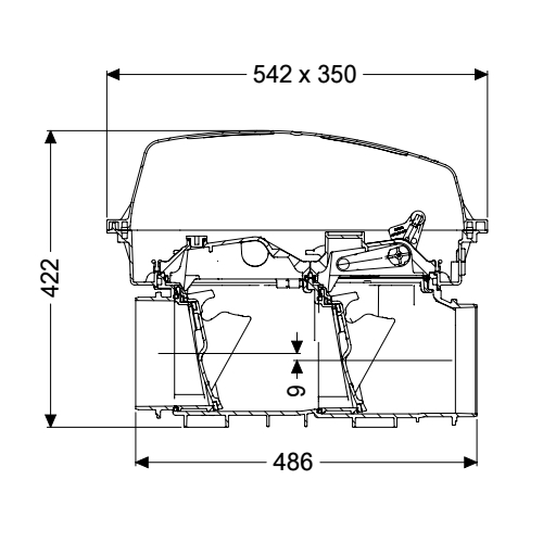 KESSEL Rückstauverschluss Staufix SWA ohne Spitzende/Muffe, freiliegende Leitung 73000.10 - Bild 2