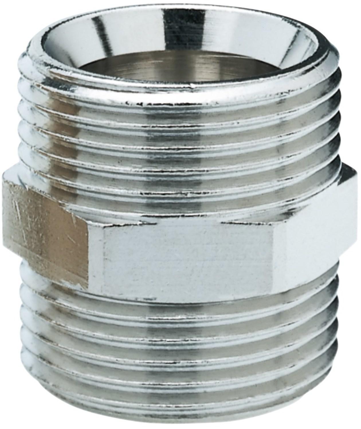 Hummel MKV-Kupplungsnippel G 3/4 x G 3/4 Eurokonus, Messing vernickelt 2253343401 - Bild 1