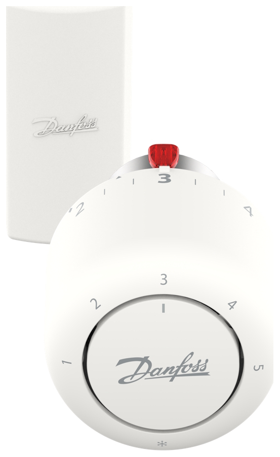 Danfoss Thermostatkopf Aero RA/VL, Gas, Fühler, 7-28°C, mit Fernfühler 0-2m, Frostschutzfunktion